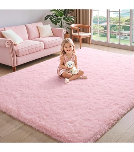 IKEA KNARDRUP ラグ　200 x 300cm Ikea KNARDRUP rug, low pile, 200x300 cm, pale pink : Amazon